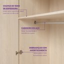 Ver mais imagens de Quarto Infantil Cama com Grades Petit e Guarda Roupa Curió 4 Portas Madeiraoriginals Branco/Natural