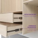 Ver imagem 6 de Quarto Infantil Cama com Grades Petit e Guarda Roupa Curió 4 Portas Madeiraoriginals Branco/Natural