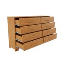 Ver imagem 3 de Cômoda Olga 8 Gavetas MDF-MDP com Puxador em MDF Cinamomo JCM Movelaria