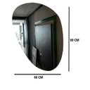 Ver imagem 3 de Espelho Orgânico Grande Decorativo 80cm com Led e Controle