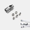 Ver imagem 1 de Adaptador Para Torneira Com Filtro; Conexão 1/4 Femea; Bico Universal para mangueira 1/4, 3/8 e 8