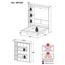Ver imagem 5 de Cama de Casal Articulada para Colchão 138x188cm Multimóveis Mp4380 Branco