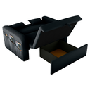 Ver imagem 4 de Sofá Cama com Baú Gorteen Veludo Inca Preto
