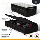Ver imagem 4 de Cama Box Baú com Colchão de Espuma D45 Ortobom Airtech 150 + Auxiliar Unique Solteiro 88cm