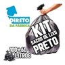 Kit Saco de Lixo 100 + 60 Lts Super Reforçado Preto Preto - 1