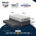 Ver imagem 4 de Cama Box com Colchão de Molas Ensacadas Ortobom One Face Plenno Superpocket + Auxiliar de Espuma