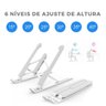 Apoio para Notebook Dobrável e Altura Ajustável Branco - 4