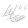 Apoio para Notebook Dobrável e Altura Ajustável Branco - 3