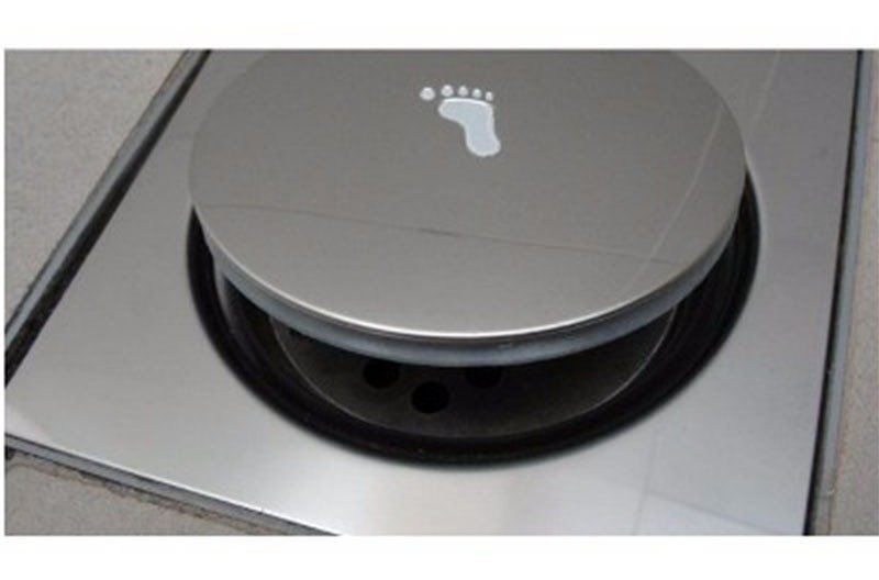 Ralo Inteligente Click Para Banheiro 10x10 Cm Inox - 3