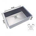 Ver imagem 1 de Pia para Cozinha Gourmet 70x40 Retangular