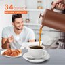 Secura Cafeteira French Press de Aço Inoxidável 1 Litro com 2 Telas Extras - 2