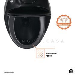 Vaso Sanitário Monobloco Caixa Acoplada Titanita Pingoo.casa - Preto - 3