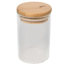 Porta Tempero e Condimento de Vidro com Tampa de Bambu Potes Herméticos para Temperos Condimentos Es - 1