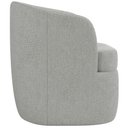 Ver imagem 2 de Poltrona Decorativa Giratória para Sala de Estar Siena K01 Linho Cinza - Lyam Decor