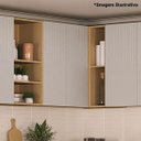 Ver imagem 5 de Armário Aéreo para Cozinha 40 Cm 1 Porta Aurora Cinza Cristal Pet