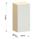 Ver imagem 4 de Armário Aéreo para Cozinha 40 Cm 1 Porta Aurora Cinza Cristal Pet