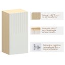 Ver imagem 2 de Armário Aéreo para Cozinha 40 Cm 1 Porta Aurora Cinza Cristal Pet