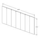 Ver imagem 3 de Cabeceira Painel Marrom para Cama Box Queen Size 1,60 Estofada em Suede Moderna Vs