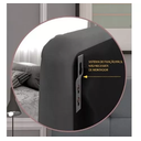 Ver imagem 4 de Cabeceira Painel Marrom para Cama Box Queen Size 1,60 Estofada em Suede Moderna Vs