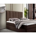 Ver imagem 1 de Cabeceira Painel Marrom para Cama Box Queen Size 1,60 Estofada em Suede Moderna Vs