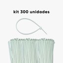 Ver imagem 3 de Kit 300 Abraçadeiras Nylon Branca Stein 150 X 2,5 Mm