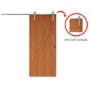 Ver imagem 4 de Porta Correr 9 Trilho Soft Aparente Puxador Tubo 60cm 72cm x 210cm Concept Rodam Abertura Esquerda Branco