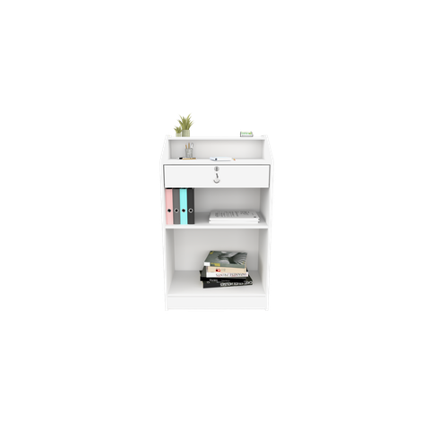 Balcão Caixa 60cm Mdp (atendimento, Loja, Vallet) VETORIAL MÓVEIS Branco
