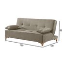 Ver imagem 2 de Sofá Cama 2 Lugares Living Linho M-143 Martins Bege