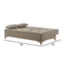 Ver imagem 3 de Sofá Cama 2 Lugares Living Linho M-143 Martins Bege