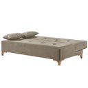 Ver imagem 5 de Sofá Cama 2 Lugares Living Linho M-143 Martins Bege