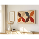 Ver imagem 1 de Quadro Decorativo N°71 115x70cm - Panorâmico Geométrico - Abstrato Terroso - Rollflex