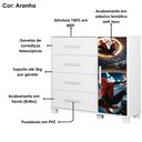 Ver imagem 5 de Mini Cama Infantil 153x79 e Comoda 4 Gavetas 1 Porta MDF Livia Decmade