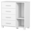 Ver imagem 7 de Mini Cama Infantil 153x79 e Comoda 4 Gavetas 1 Porta MDF Livia Decmade