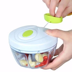 Mini Processador Manual de Alimentos Triturador Verde