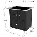 Ver imagem 3 de Fogão a Lenha Roma Chapa Vitrocerâmica Preto Esquerdo Antonow