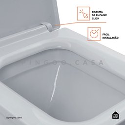 Vaso sanitário Monobloco Topázio Pingoo.casa - Branco - 4