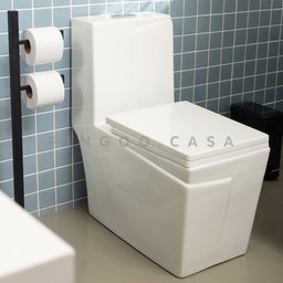 Vaso sanitário Monobloco Topázio Pingoo.casa - Branco - 5