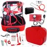 Kit Enfermagem Aparelho de Pressão Com Maleta Acadêmica e Acessórios - Vermelho - 1