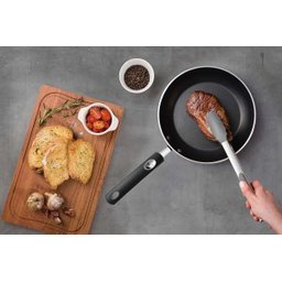 Pegador Multiuso Moldê em Silicone Cinza e Aço Inox 29 cm Tramontina - 4