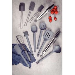 Pegador Multiuso Moldê em Silicone Cinza e Aço Inox 29 cm Tramontina - 5
