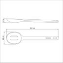 Ver imagem 4 de Colher de Servir Perfurada Moldê em Silicone Cinza Tramontina