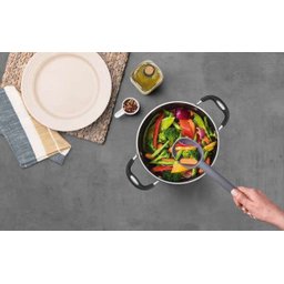 Colher de Servir Perfurada Moldê em Silicone Cinza Tramontina - 5