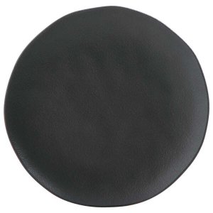 Conjunto com 6 Pratos Raso Orgânico Preto Matte Ø 26,5cm