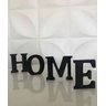 Letreiro Palavra Home Grande Em Mdf Preto, Decoração - 1