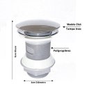 Ver imagem 2 de CUBA DE VIDRO RETANGULAR CHANFRADA 37CM DOURADO REAL + VÁLVULA CLICK