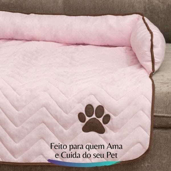 Protetor Cama Sofá PetCachorro e Gato Mascote Grande - Rosa - 3