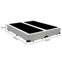 Ver imagem 2 de Cama Box King 193 Tecido Sintético Branco com Colchão Toronto Molas Ensacadas Branco D33