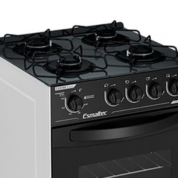 Fogão Esmaltec Caribe Glass 4 Bocas Acendimento Automático Mesa Vidro - 2