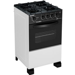 Fogão Esmaltec Caribe Glass 4 Bocas Acendimento Automático Mesa Vidro - 1