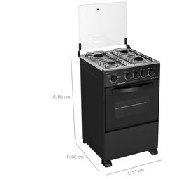 Fogão de Piso 4 Bocas Esmaltec Bali Acendimento Manual 0104002103 - 3